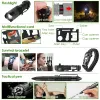 47Pcs Emergency Survival Kit Survival EDC Gear Equipment Tool First Aid Supplies Kit Tools with Pouch for Hiking Hunting Disaster Camping Adventure