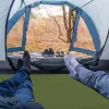 Green sleeping mat for camping 75"D x 30"W x 2.5"H