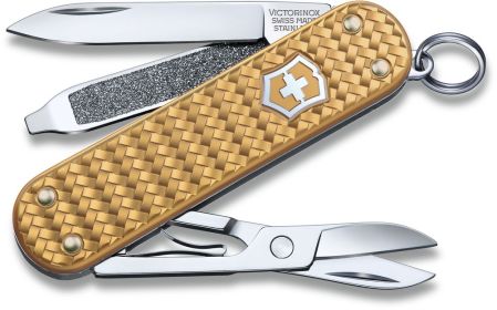 2025 VICTORINOX Classic SD Precious ALOX Brass Gold