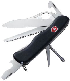 2025 VICTORINOX 54874 One-Hand Trekker Serrated Black 111mm