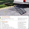 Hitch Mount Cargo Carrier, 45.3" x 25.6" Iron Hitch Cargo Rack with Folding Ramp