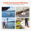 Magnet Fishing Kit, 1300 LBS/590 Kg Single-Sided Pulling Force Strong Magnet Fishing Kit, Rare Earth Neodymium Magnetic