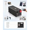 Pure Sine Wave Inverter Charger, 2000W, DC 12V to AC 120V Power Inverter Compatible with 12V LiFePO4 Lithium Batteries