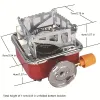 Windproof Camping Gas Stove; Foldable Stove Burners Outdoor Mini Portable Square Stove