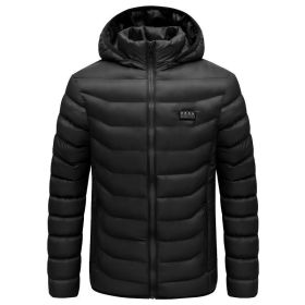 Winter Heated  Plus Size Jacket Electric Heated Clothing (Option: Zone 194control blue-2XL)