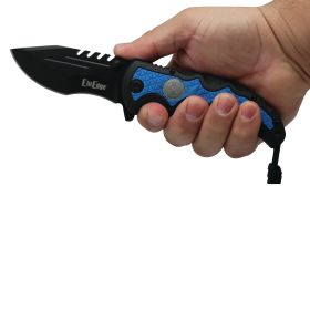 Military Medallion 8.5" Rescue Knife (Option: Army)