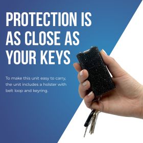 Streetwise Rhinestun Keychain Stun Gun (Option: Silver)