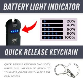 SMART 24,000,000* Keychain Stun Gun (Option: Black)