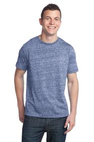 District Young Mens Tri-Blend Crewneck Tee DT142 (Color: Navy Heather, size: XS)