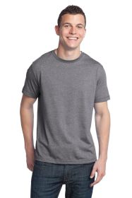 District Young Mens Tri-Blend Crewneck Tee DT142 (Color: Grey Heather, size: M)