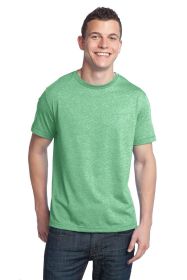 District Young Mens Tri-Blend Crewneck Tee DT142 (Color: Green Heather, size: XS)