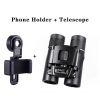500X25 / 300X25 Professional Folding Small Compact Lightweight Binoculars; Long Range Zoom Telescope With Storage Bag For Hiking Hunting Travel S