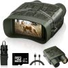 Night Vision Goggles - 4K Night Vision Binoculars For Adults; Camouflage 3'' Large Screen Binoculars Can Save Photo And Video With Rechargeable L