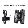 500X25 / 300X25 Professional Folding Small Compact Lightweight Binoculars; Long Range Zoom Telescope With Storage Bag For Hiking Hunting Travel S