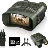 Night Vision Goggles - 4K Night Vision Binoculars For Adults; Camouflage 3'' Large Screen Binoculars Can Save Photo And Video With Rechargeable L