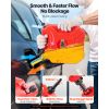 Fuel Container, 1.3 Gallon, Gas Can with Spout and Lockable Bracket, 15 L/min Max Flow Rate, Secure & Leak-proof