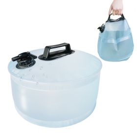13L Water Bag,Portable Foldable Water Container,Durable And Leak-Proof Water Bucket, Suitable For Outdoor Camping, BBQ, Hiking, Backpacking (style: 13L transparent water tank)