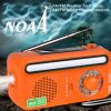 Emergency Radio Hand Crank Solar; Portable Weather Radio With AM/FM/WB/NOAA; Bright Flashlight; SOS Alarm; Reading Lamp; 2000mAh Cell Phone Charg