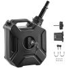 Fuel Container, 1.3 Gallon, Gas Can with Spout and Lockable Bracket, 15 L/min Max Flow Rate, Secure & Leak-proof